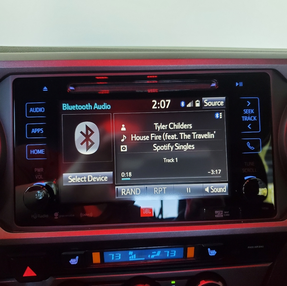 JBL stereo head unit 2019 Tacoma